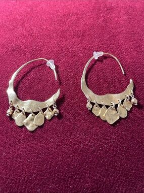Chan Luu Gold Crescent Earrings